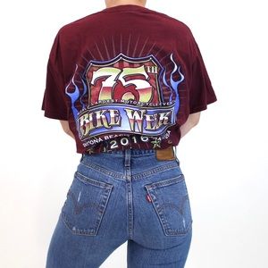 SOLD🖤 Daytona Beach 75th Bike Week Maroon Tee